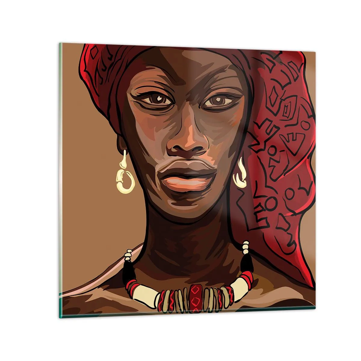 Impression sur verre - Image sur verre - Vénus d'ébène - 50x50 cm