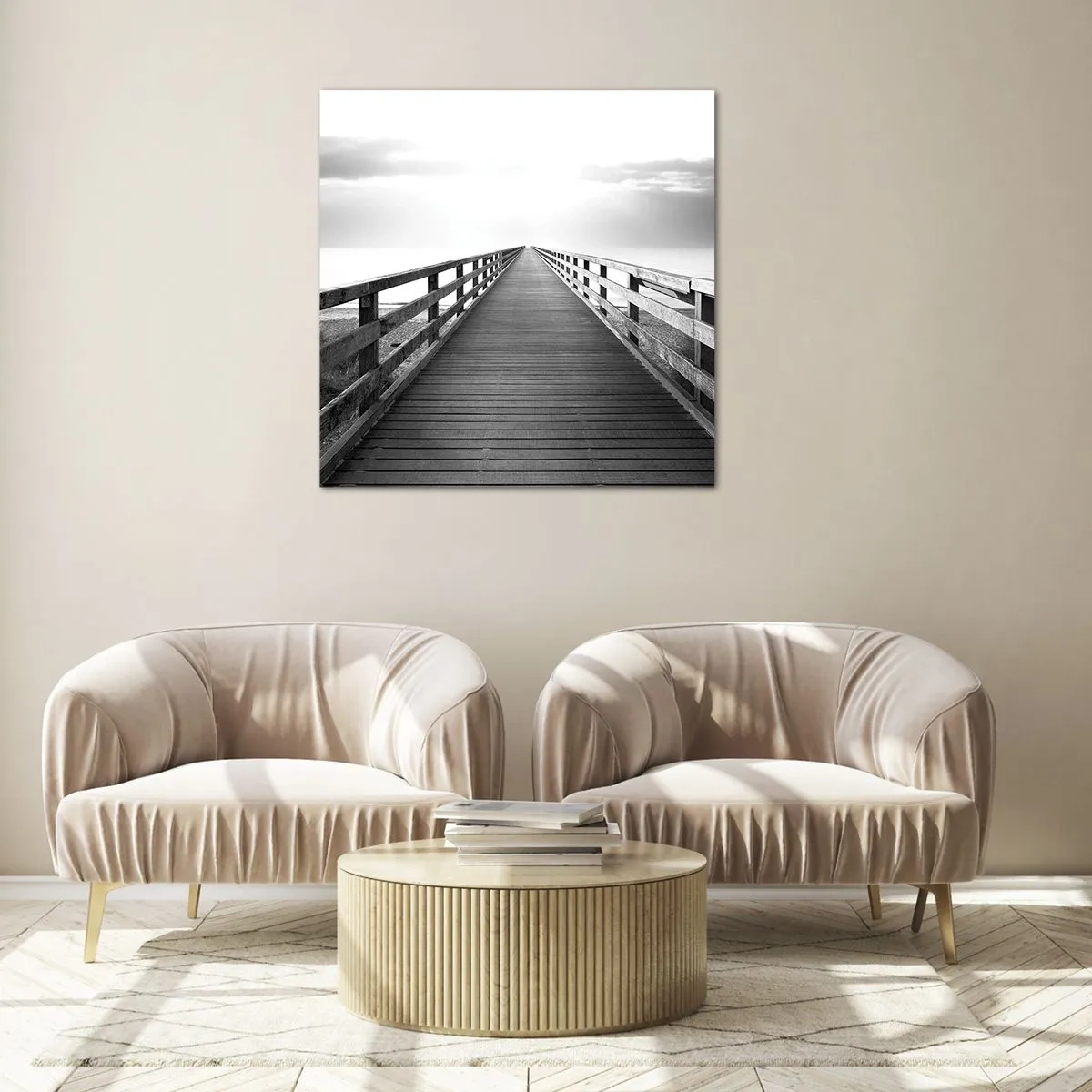 Impression sur verre - Image sur verre - A perte de vue... - 30x30 cm