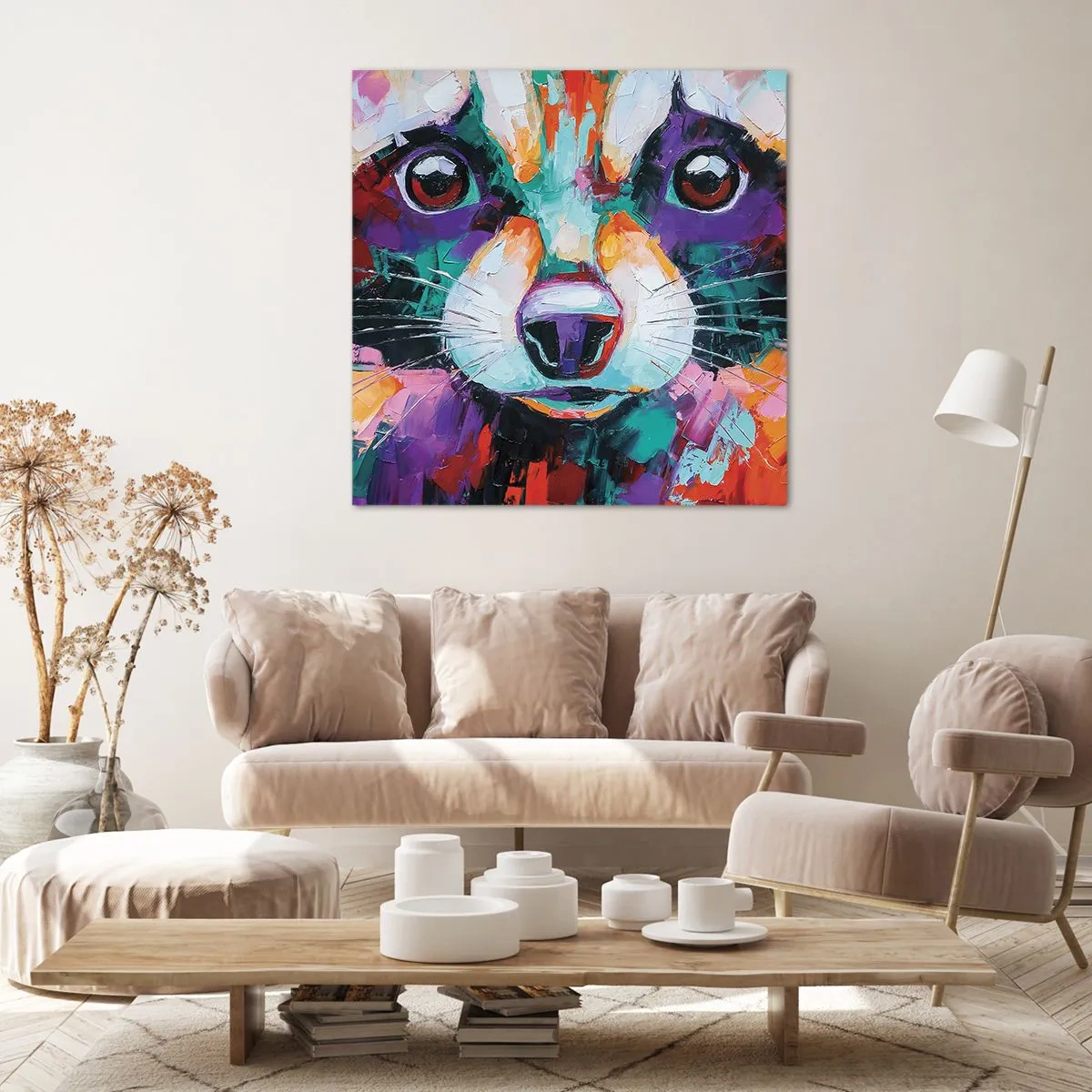 Impression sur toile - Image sur toile - Uniquement de belles émotions - 40x40 cm