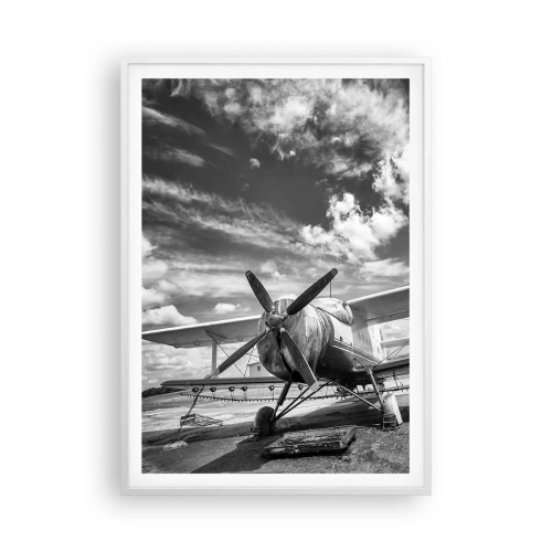 Affiche dans un cadre blanc - Poster - Je suis impatient! - 70x100 cm