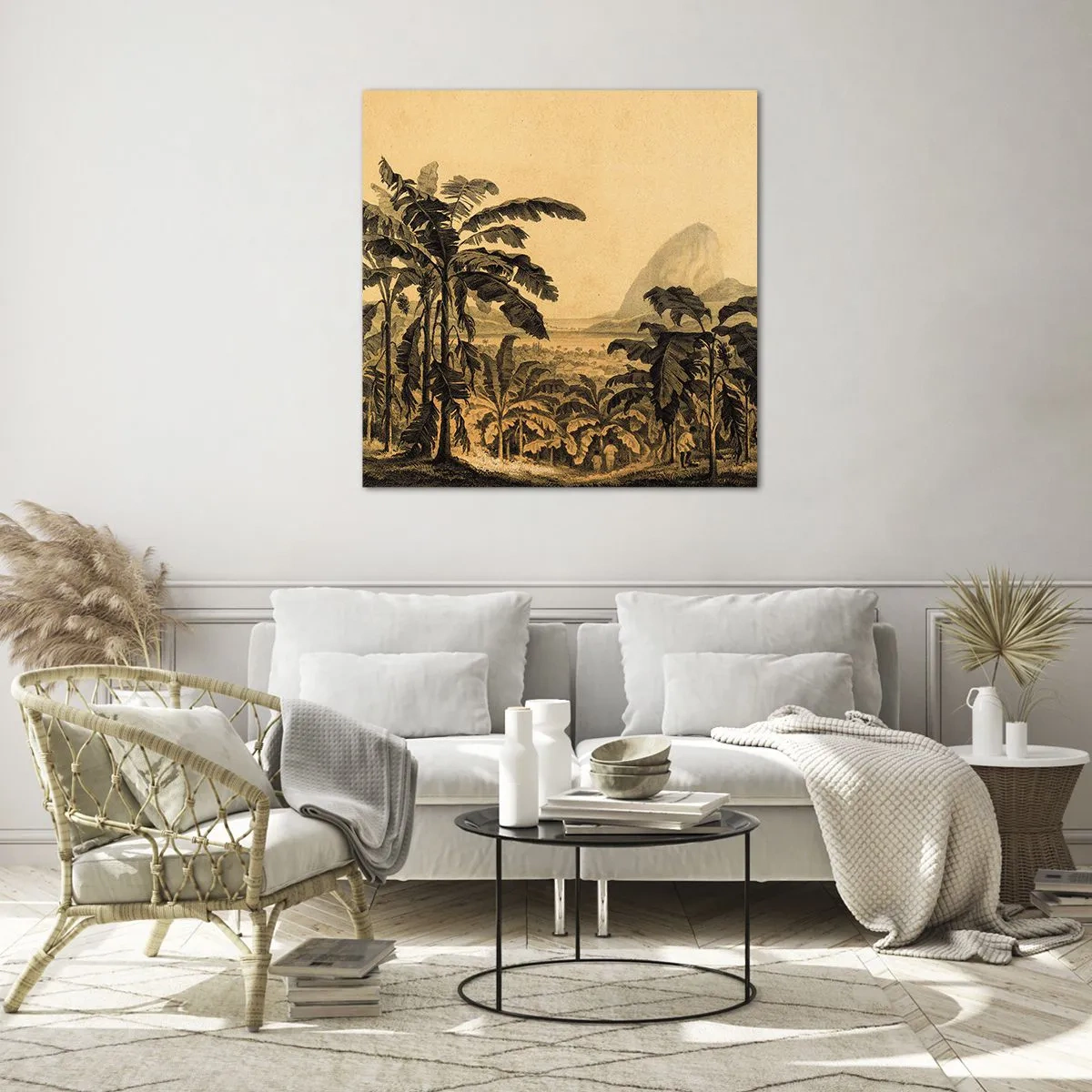 Impression sur verre - Image sur verre - Dans un climat colonial - 60x60 cm