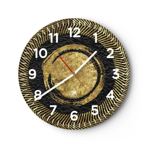 Horloge murale - Pendule murale - Composition glamour - 30x30 cm