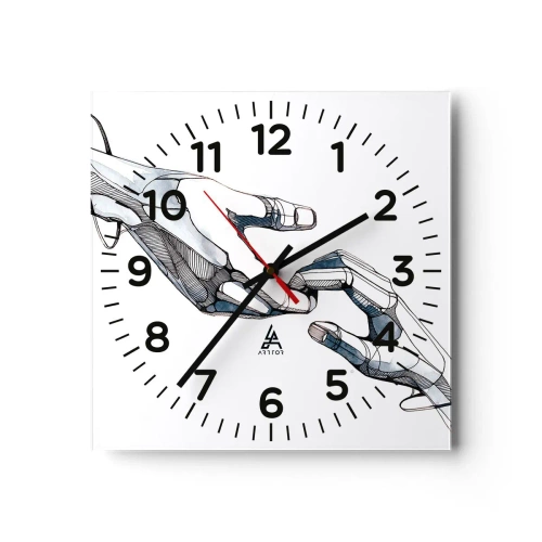 Horloge murale - Pendule murale - Un bon geste - 30x30 cm