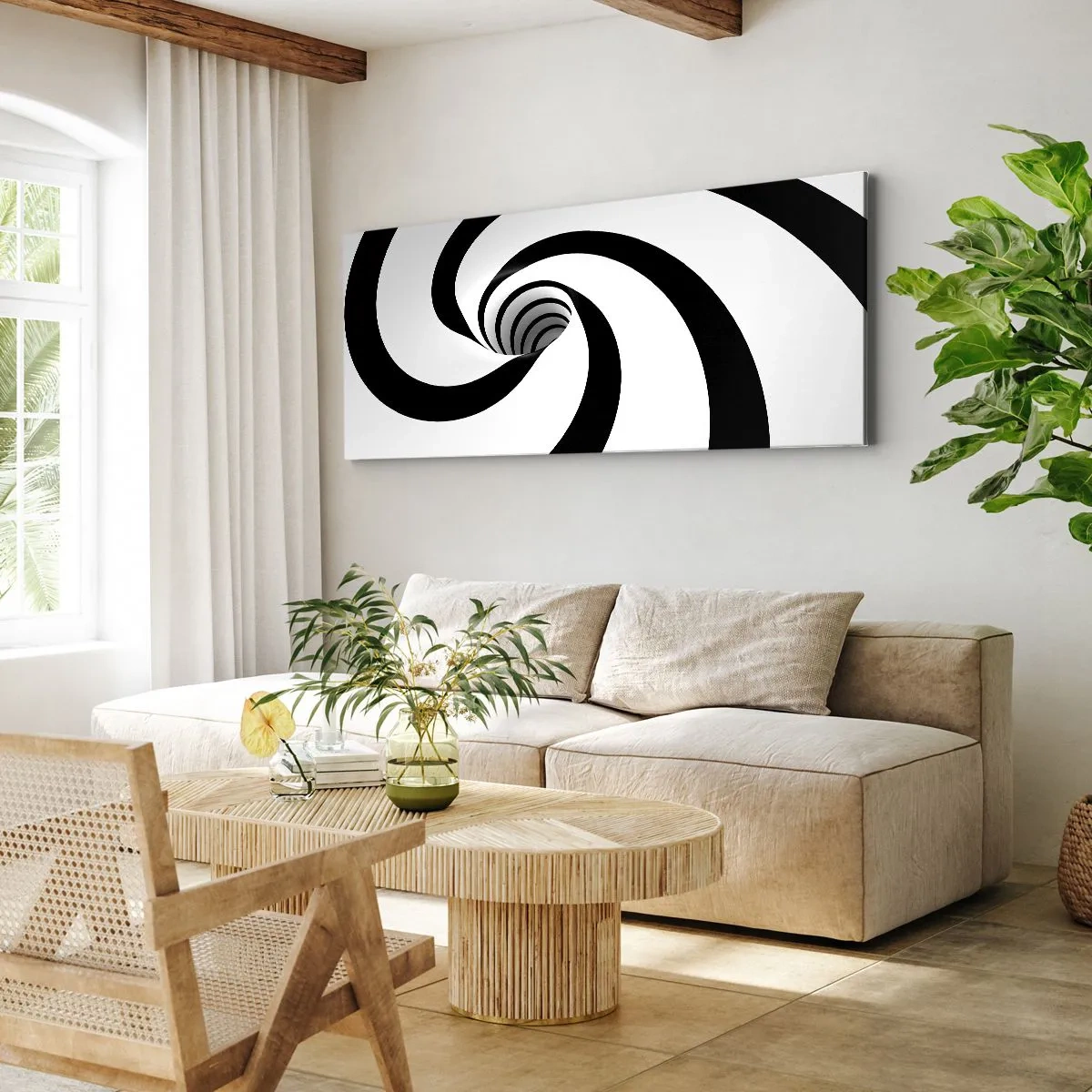 Impression sur toile - Image sur toile - Céder au vortex ? - 100x40 cm