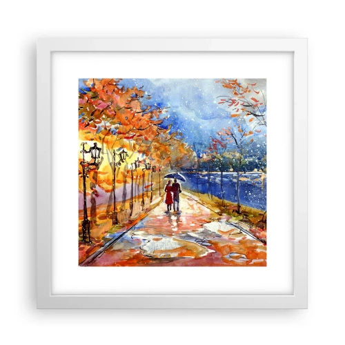 Affiche dans un cadre blanc - Poster - Ensemble jusqu'au bout du temps - 30x30 cm