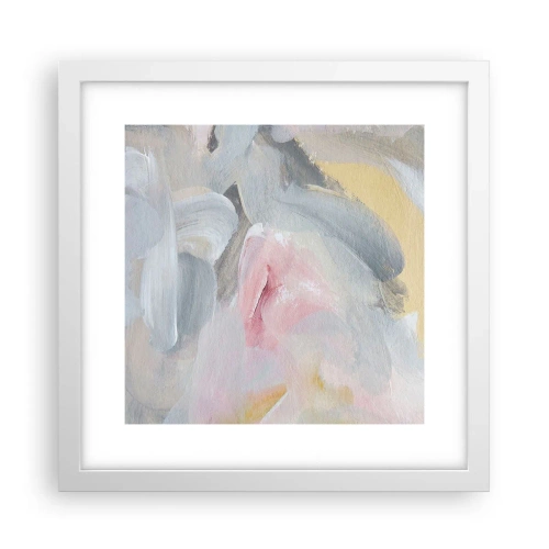 Affiche dans un cadre blanc - Poster - Dans un monde pastel - 30x30 cm