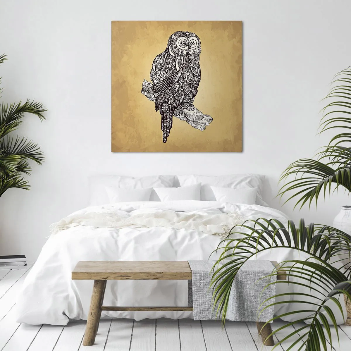 Impression sur toile - Image sur toile - Ornements complexes de sagesse - 60x60 cm