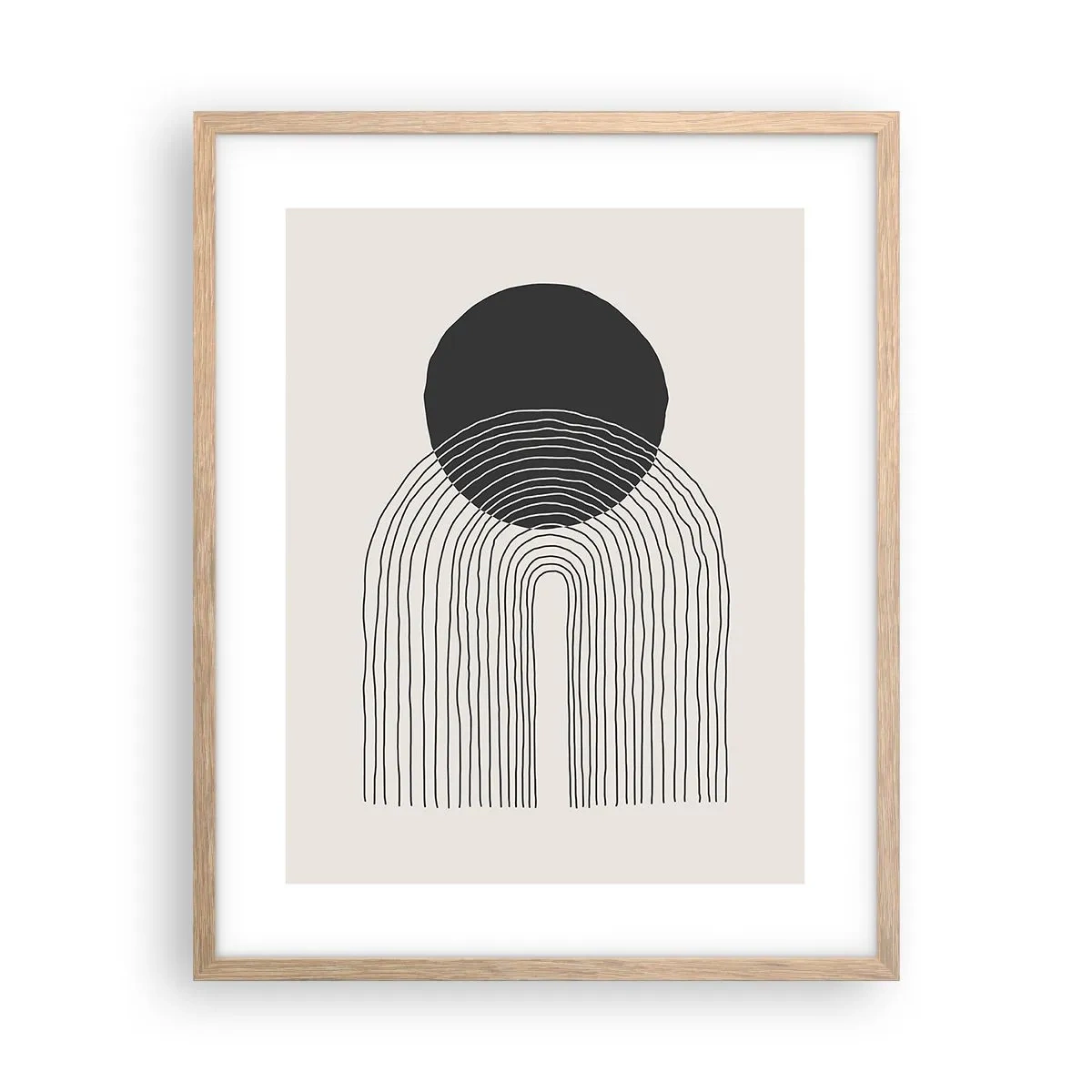 Affiche dans un chêne clair - Poster - Tremblement et confiance - 40x50 cm