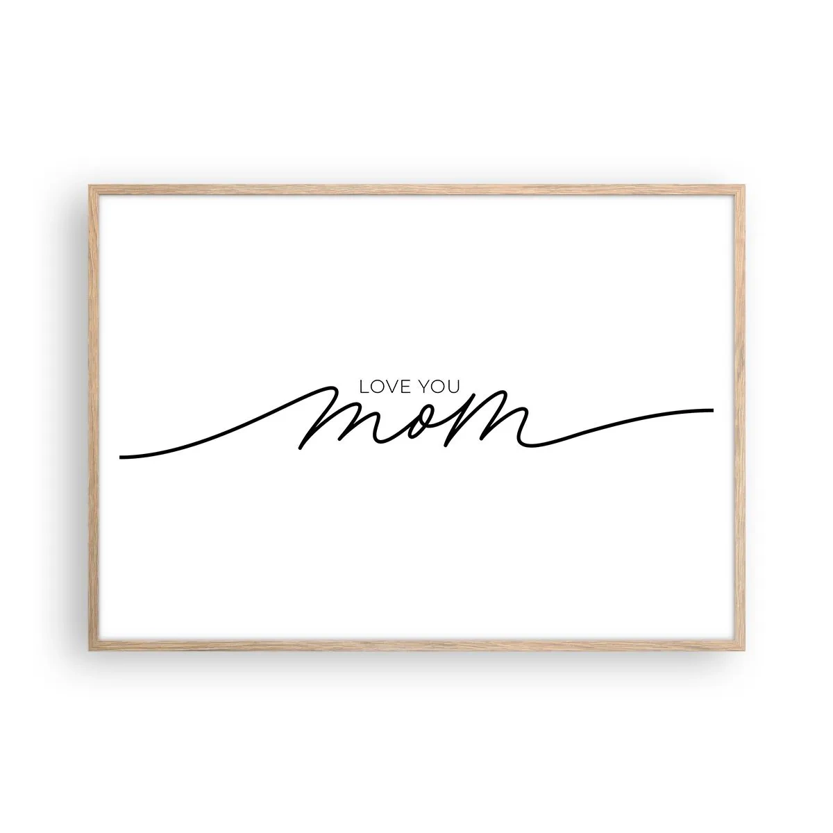 Affiche dans un chêne clair - Poster - Grand chamboulement - 100x70 cm