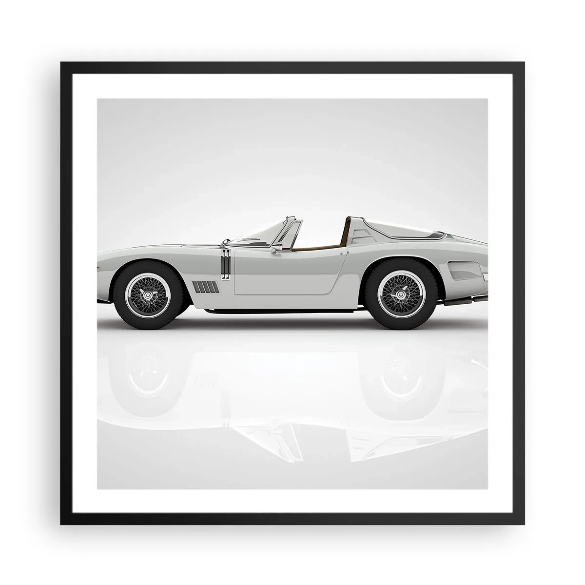 Affiche dans un cadre noir - Poster - Promesse de plaisir - 60x60 cm