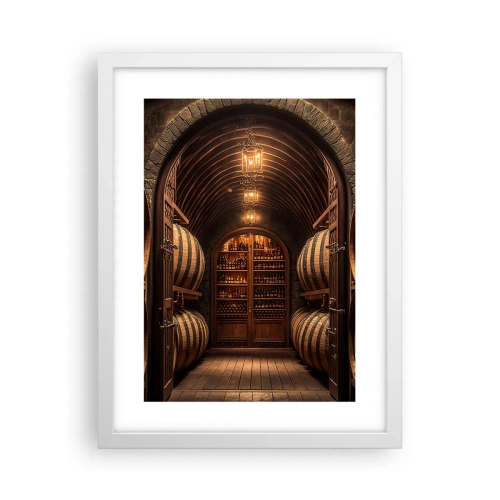 Affiche dans un cadre blanc - Poster - Cave climatisée - 30x40 cm