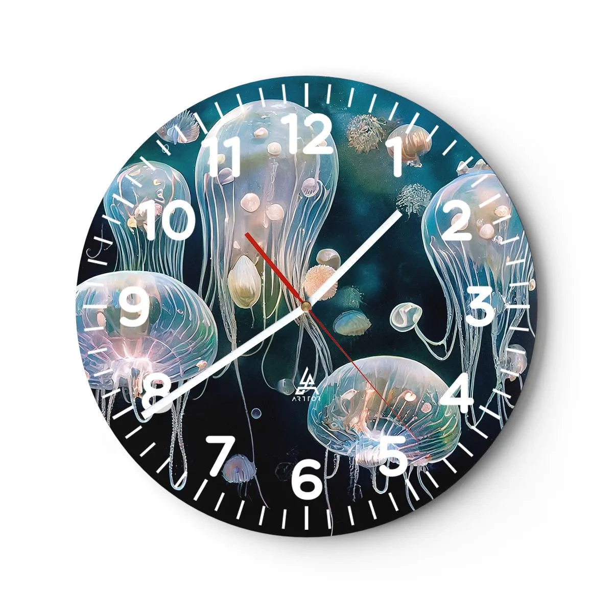 Horloge murale - Pendule murale - Ballon sous-marin - 40x40 cm
