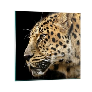 Impression sur verre - Image sur verre - Calme, concentré, prêt - 70x70 cm