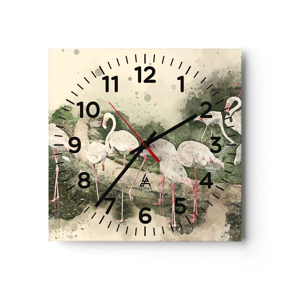 Horloge murale - Pendule murale - Rêve exotique - 30x30 cm