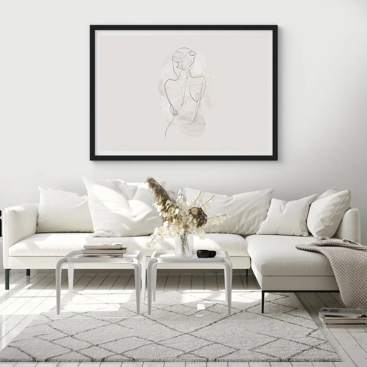 Affiche dans un cadre noir - Poster - Comme un instrument sensible - 40x30 cm