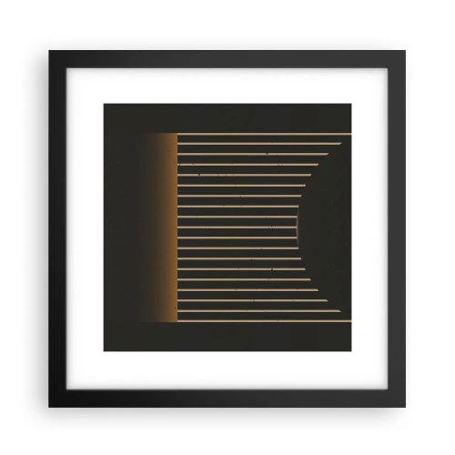 Affiche dans un cadre noir - Poster - Explorez les ténèbres - 30x30 cm
