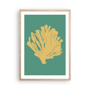 Affiche dans un chêne clair - Poster - Buisson forestier sous-marin - 50x70 cm