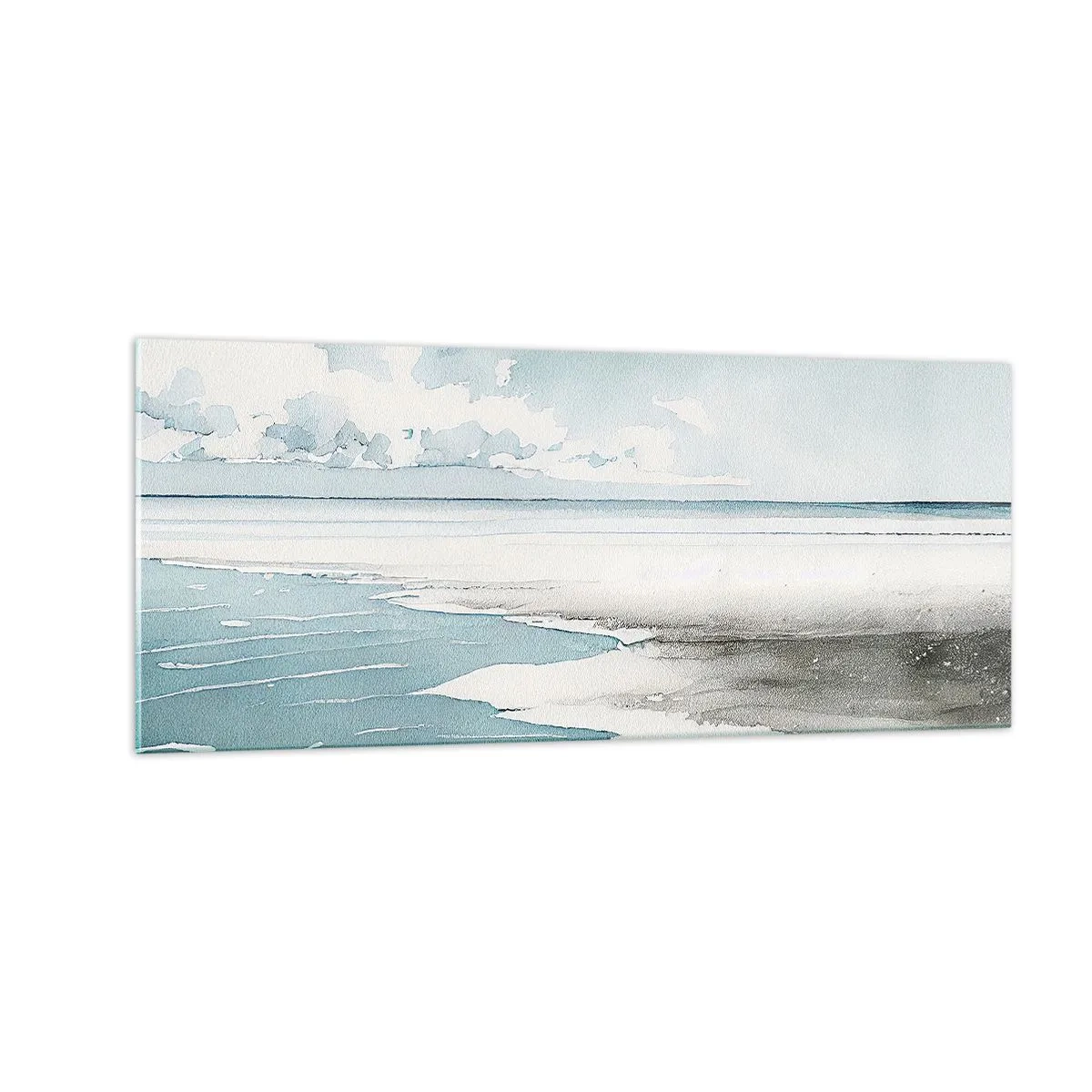 Impression sur verre - Image sur verre - Marée douce - 100x40 cm