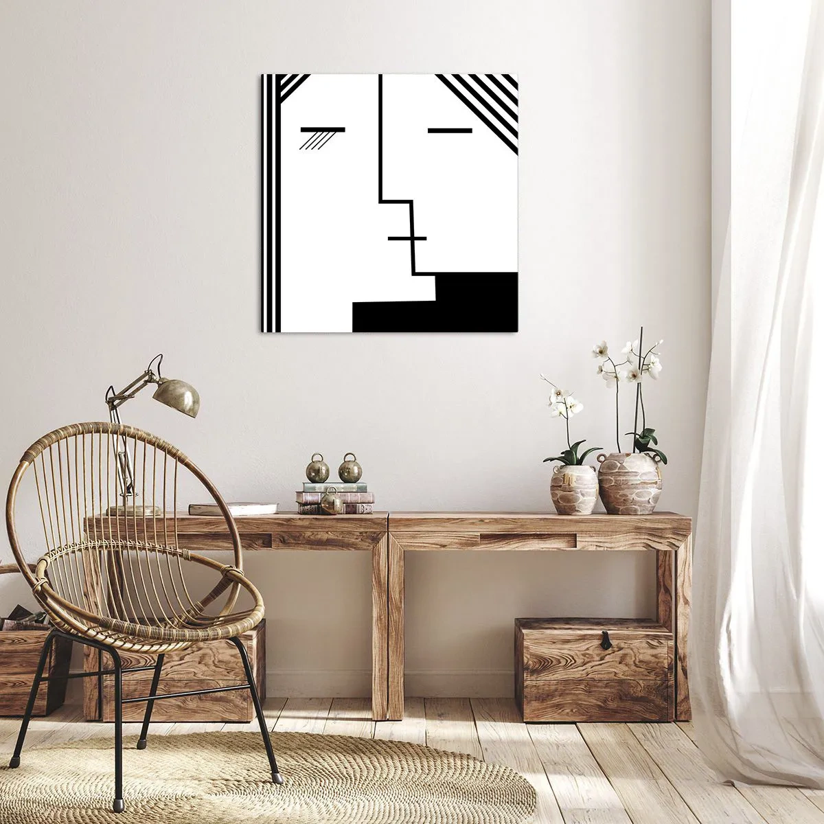 Impression sur toile - Image sur toile - Juste un baiser - 60x60 cm