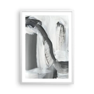 Affiche dans un cadre blanc - Poster - Un geste décisif - 50x70 cm