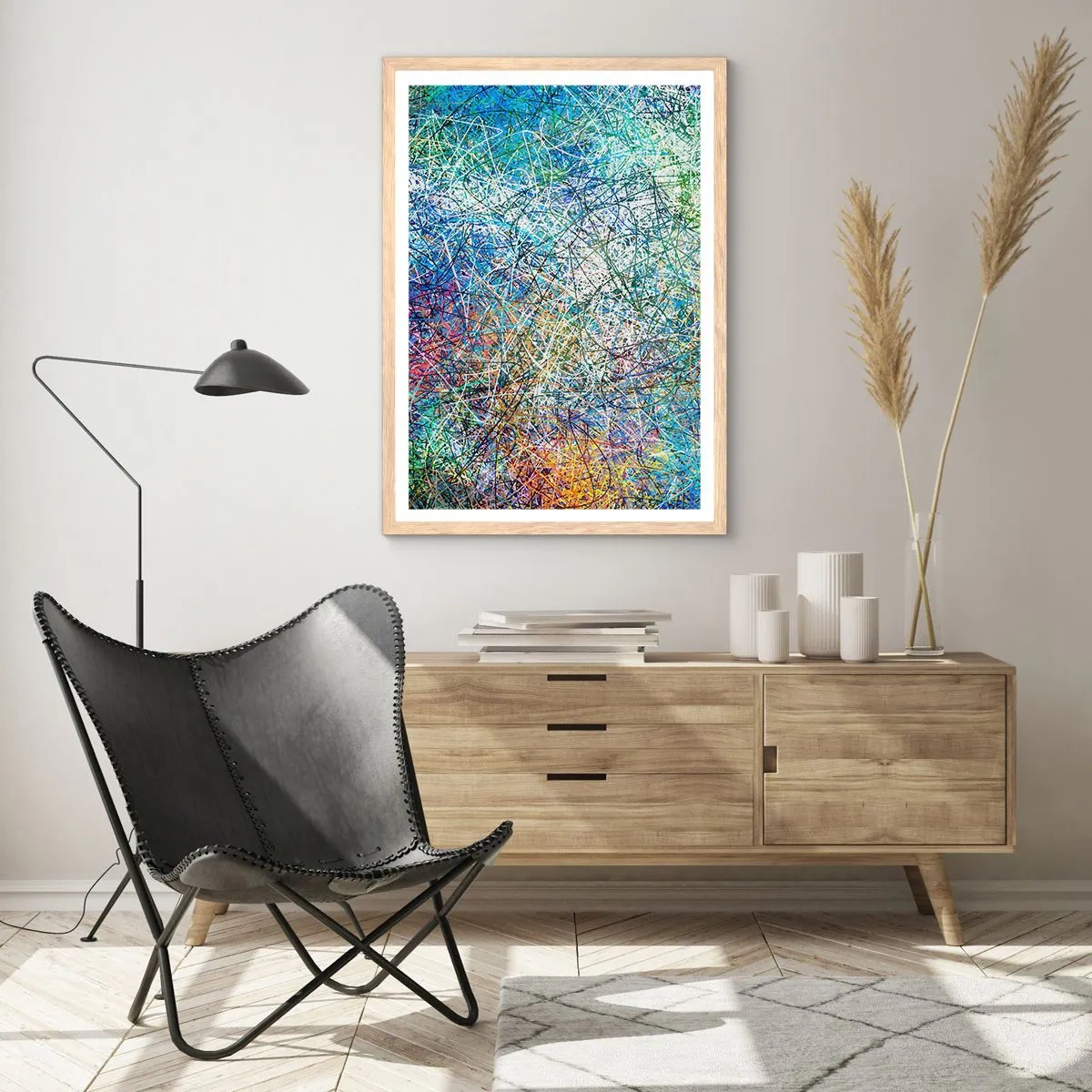 Affiche dans un chêne clair - Poster - Ce n'est pas si simple - 70x100 cm