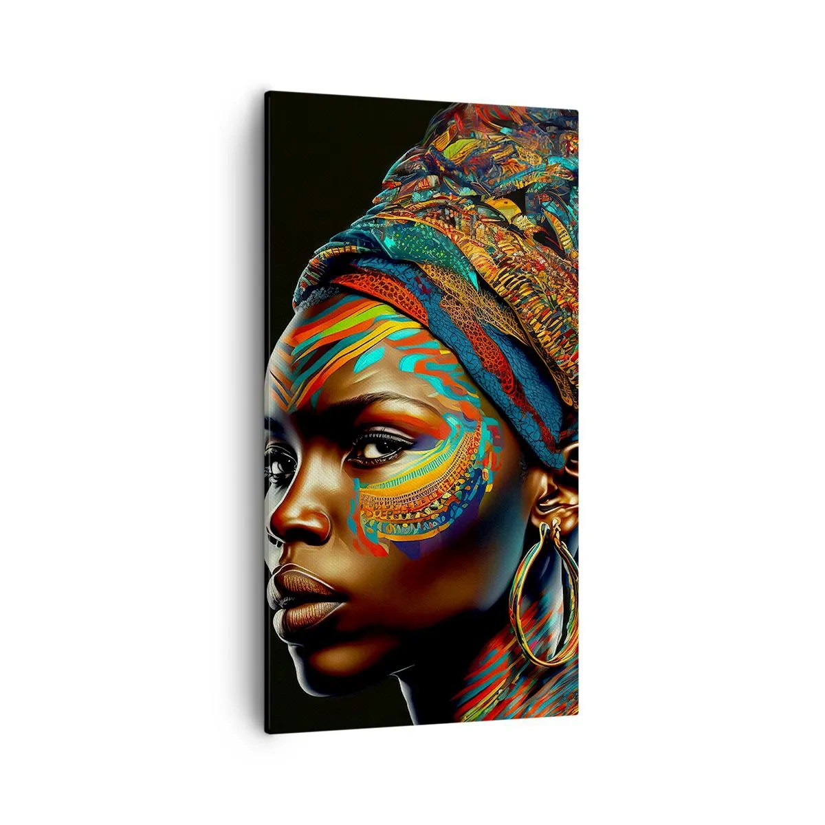 Impression sur toile - Image sur toile - reine africaine - 55x100 cm