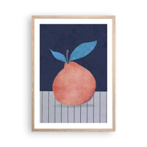 Affiche dans un chêne clair - Poster - Convexité et plan - 50x70 cm