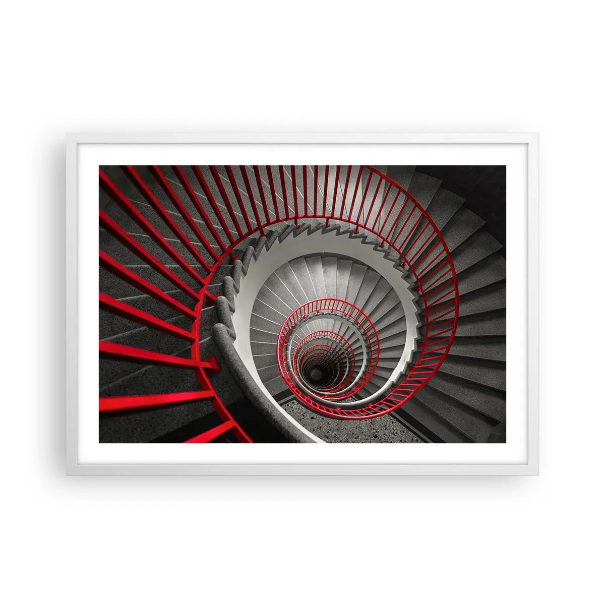 Affiche dans un cadre blanc - Poster - Amusement architectural - 70x50 cm