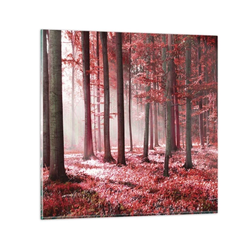 Impression sur verre - Image sur verre - Le rouge est tout aussi beau - 50x50 cm