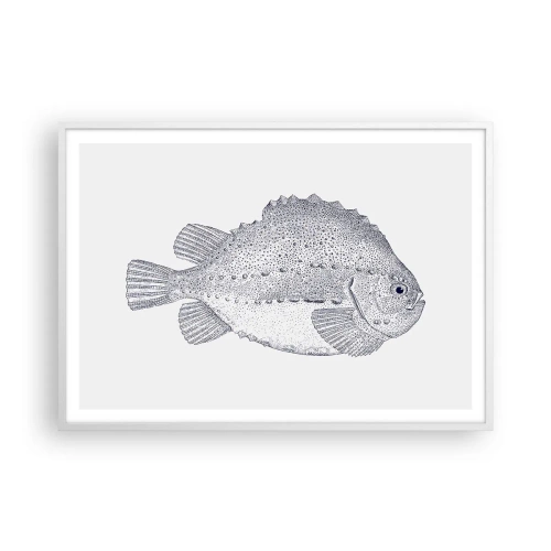 Affiche dans un cadre blanc - Poster - Pour l'album du naturaliste - 100x70 cm