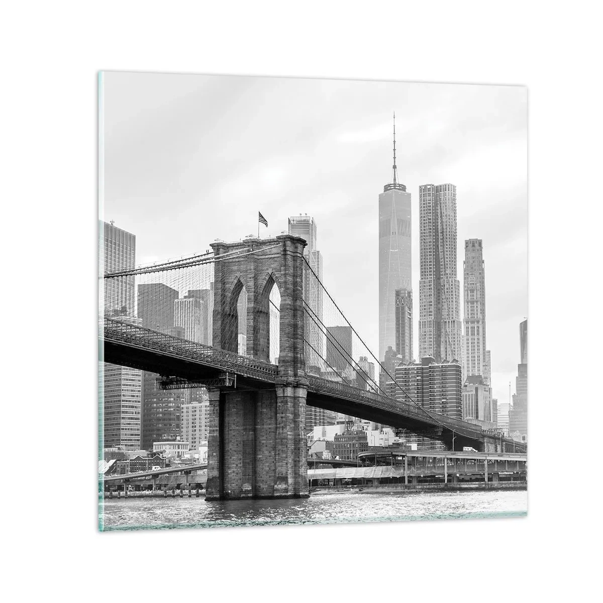 Impression sur verre - Image sur verre - Climat New-Yorkais - 70x70 cm