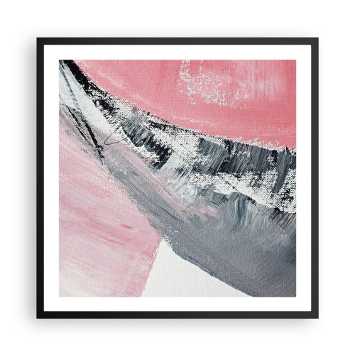Affiche dans un cadre noir - Poster - Composition assortie - 60x60 cm