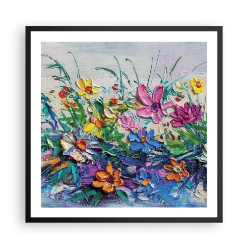 Affiche dans un cadre noir - Poster - Absolument pas une nature morte - 60x60 cm