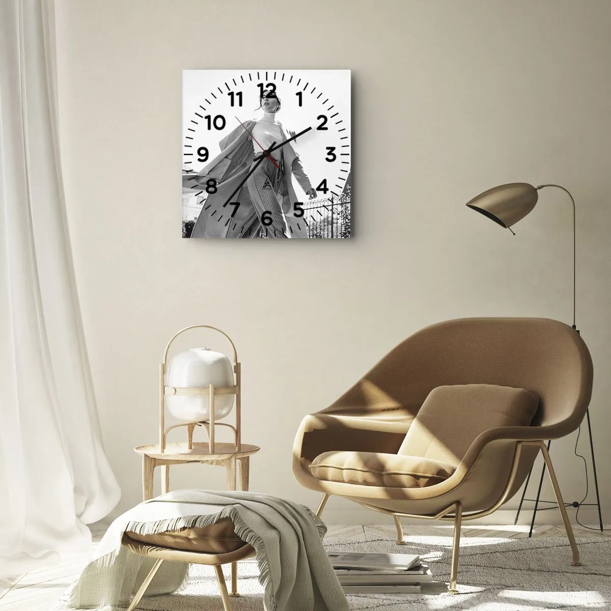 Horloge murale - Pendule murale - Tu viens avec moi? - 30x30 cm