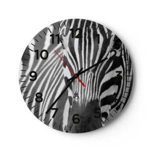 Horloge murale - Pendule murale - Le monde est noir et blanc - 40x40 cm