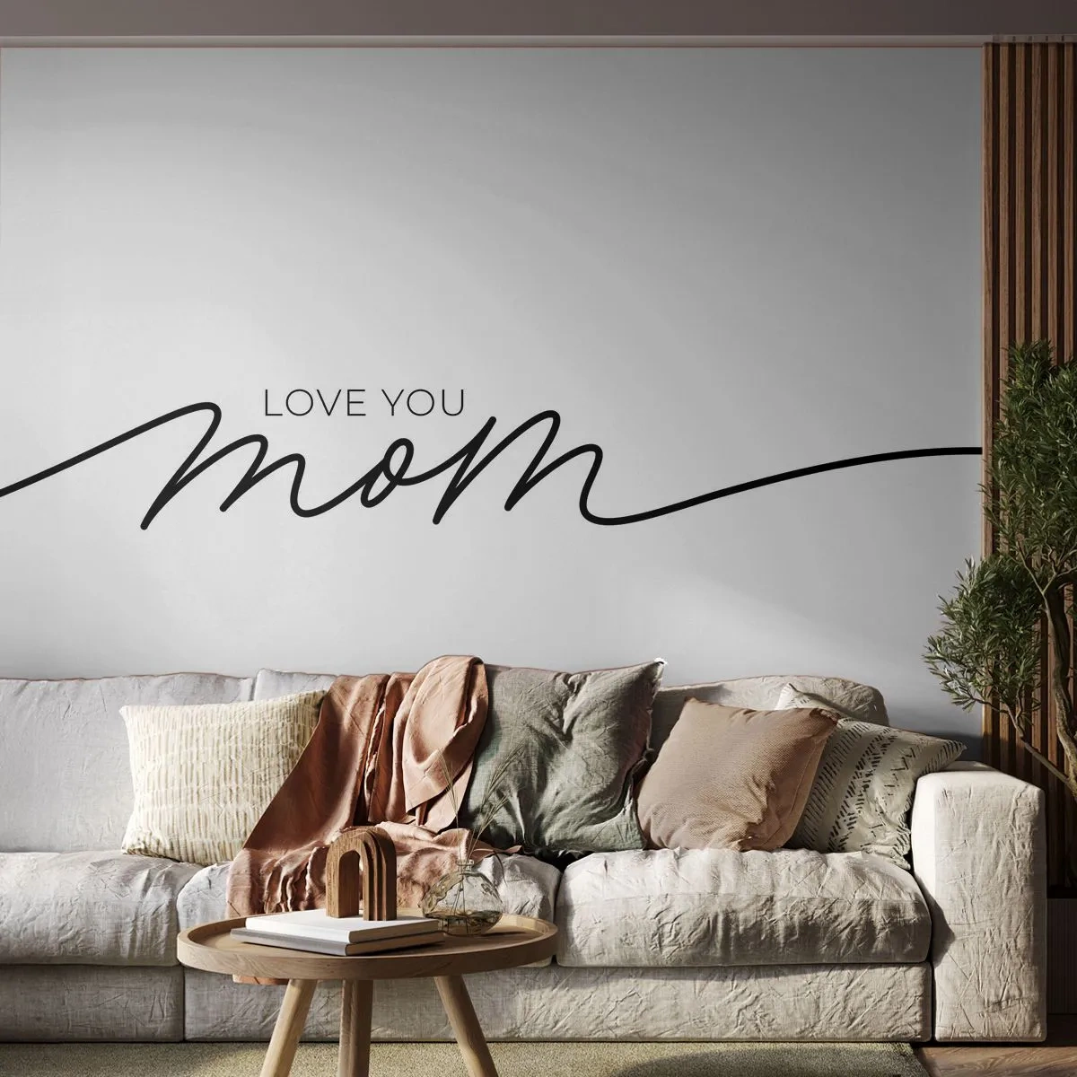 Papier Peint Photo Premium Sand - Grand chamboulement - Typographie, Affirmation, Maxime - 100x70 cm