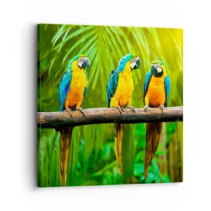 Impression sur toile - Image sur toile - Et avez-vous entendu qu'elle ...? - 30x30 cm