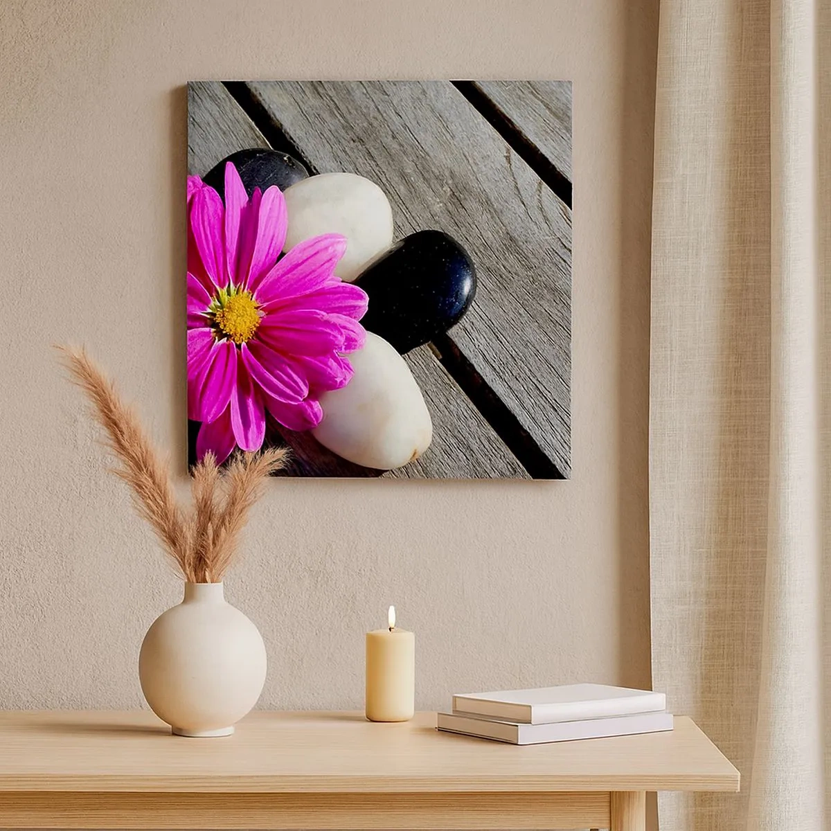 Impression sur toile - Image sur toile - Repos sur la jetée - 30x30 cm