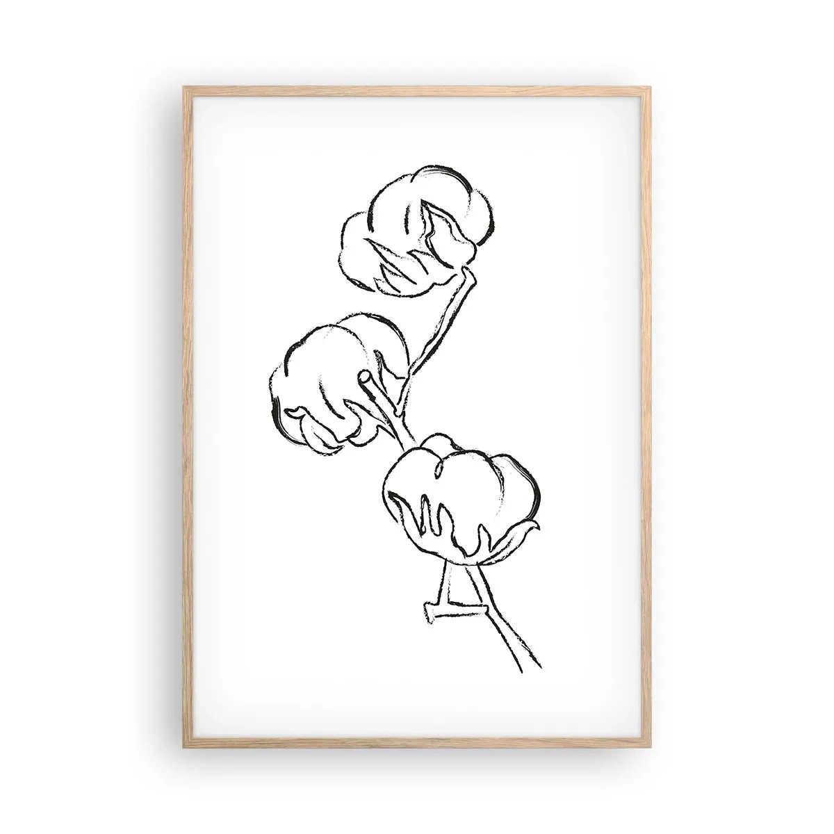 Affiche dans un chêne clair - Poster - Duvet de coton - 70x100 cm