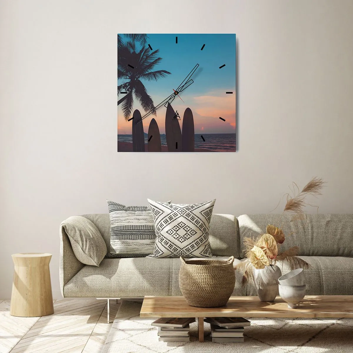 Horloge murale - Pendule murale - Demain sera amusant aussi - 40x40 cm