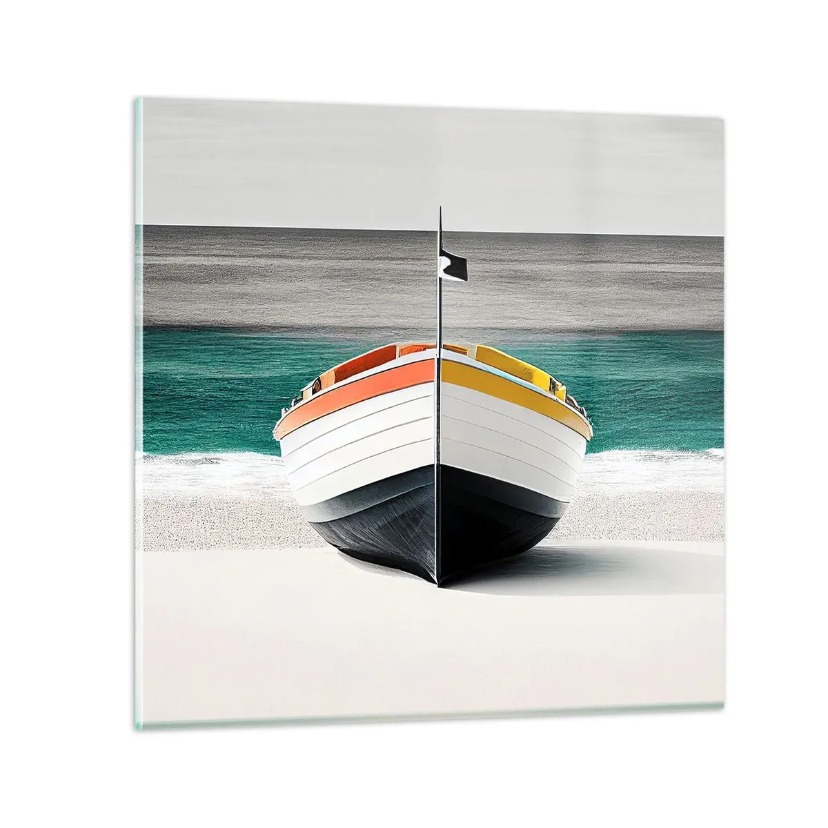 Impression sur verre - Image sur verre - A sa place - 70x70 cm