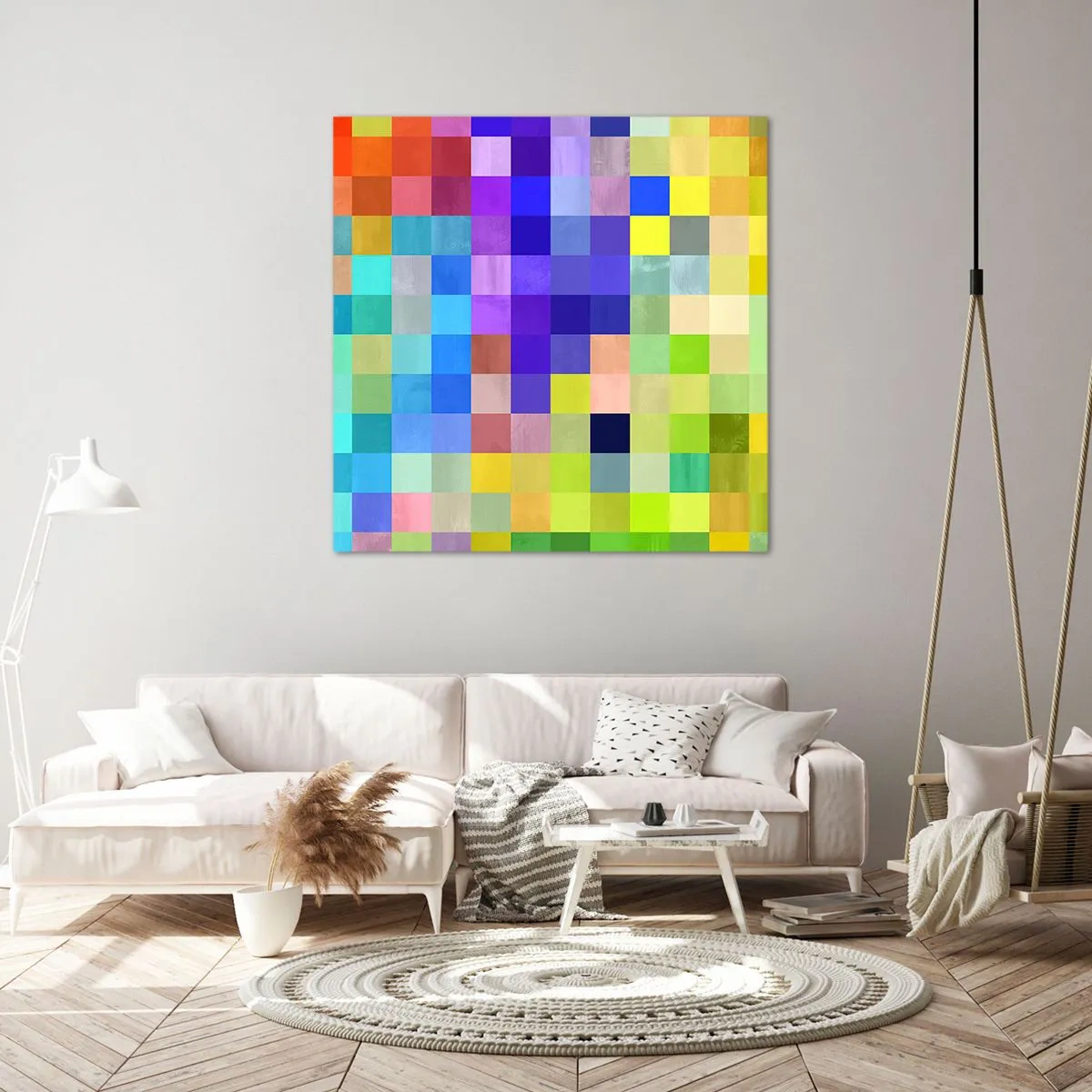 Impression sur toile - Image sur toile - Tous différents, tous égaux - 50x50 cm