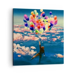 Impression sur toile - Image sur toile - Un rêve d'enfant devenu réalité - 60x60 cm