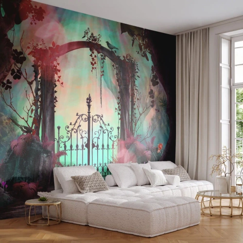 Papier Peint Autocollant Deluxe Sticker - Jardin secret - Fantaisie, Jardin secret, Conte de fées - 100x70 cm