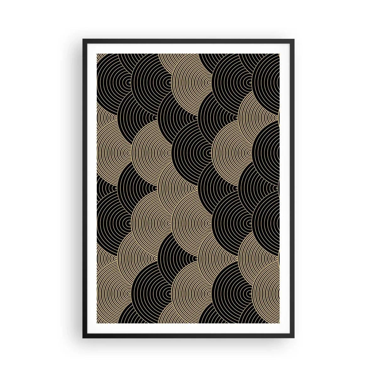 Affiche dans un cadre noir - Poster - Unité dans la multiplicité - 70x100 cm