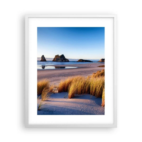 Affiche dans un cadre blanc - Poster - Pour les chercheurs de paix - 40x50 cm