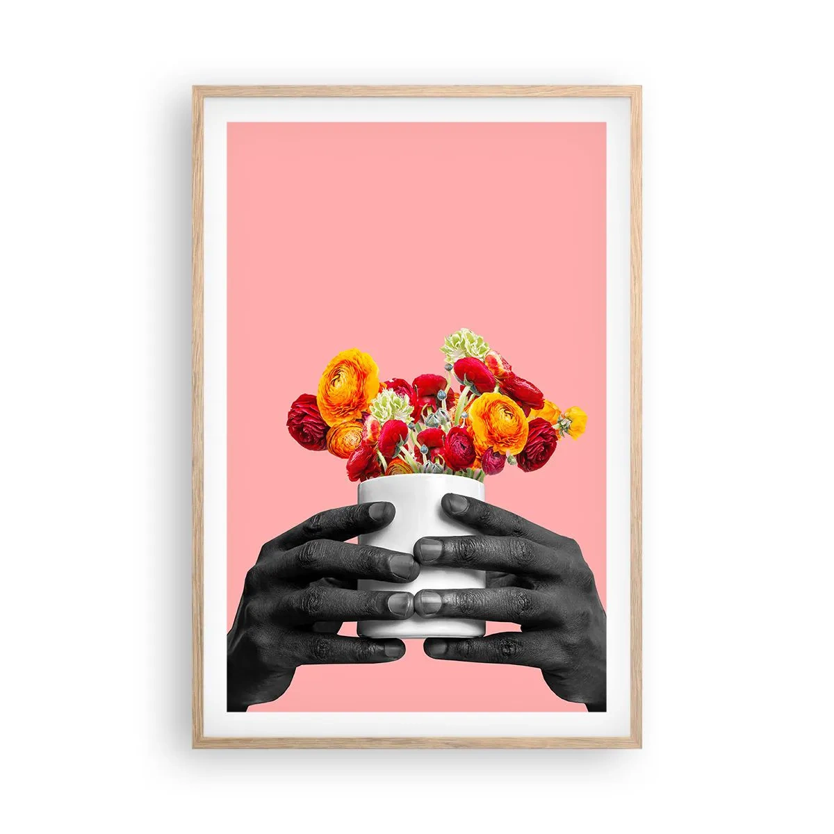 Affiche dans un chêne clair - Poster - Apothéose de la vie - 61x91 cm