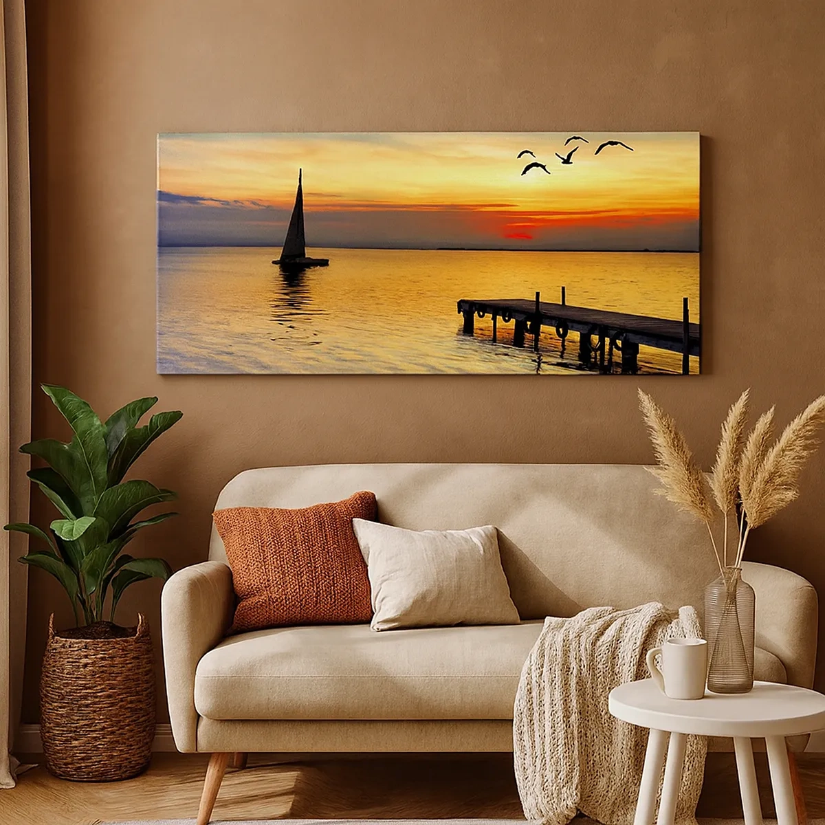 Impression sur toile - Image sur toile - Le soir revient - 30x30 cm