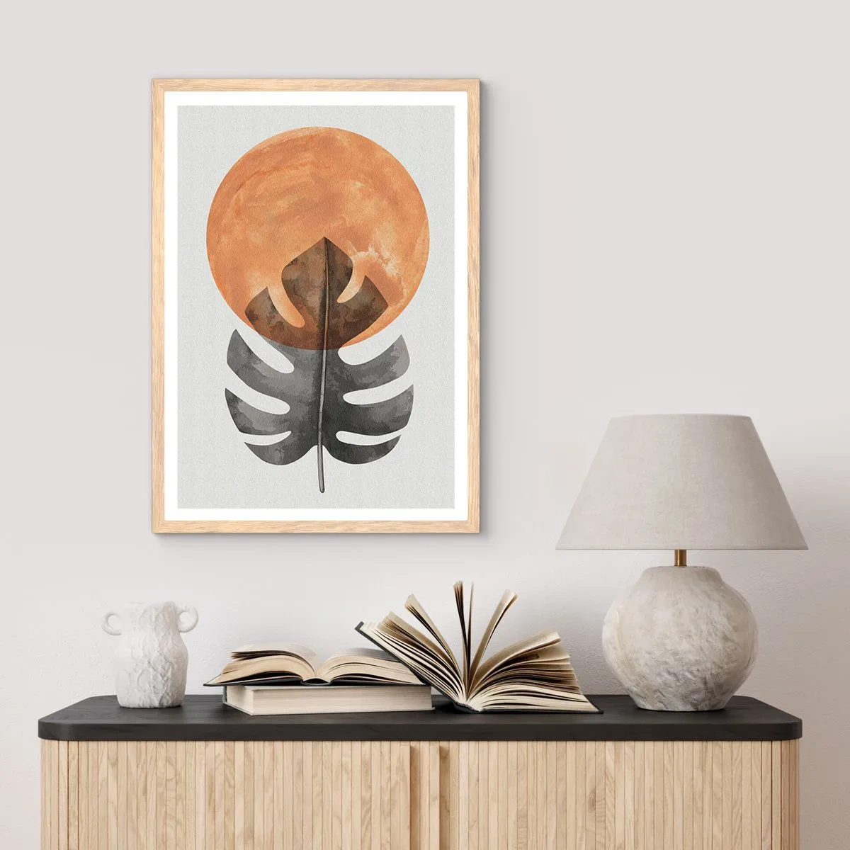 Affiche dans un chêne clair - Poster - Toujours le soleil - 61x91 cm