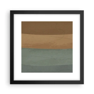 Affiche dans un cadre noir - Poster - Composition horizontale - 30x30 cm